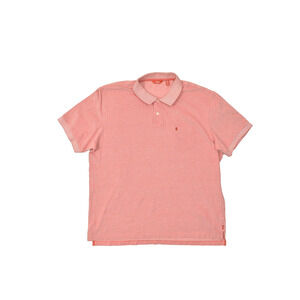IZOD Men's Pink Striped Polo Shirt Regular Size XXL Short Sleeve Classic